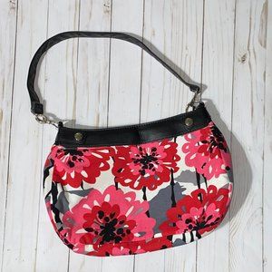Thirty-One Skirt Purse Black with Bold Bloom Skirt